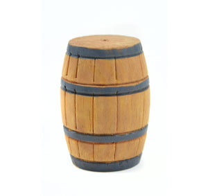 Hand Painted Resin - 2" Garden - Wine Barrel