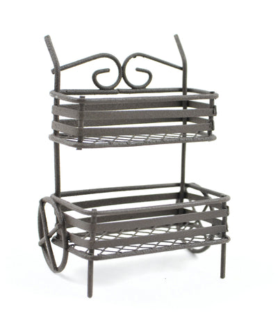 3" Rustic Metal Plant Stand / Cart