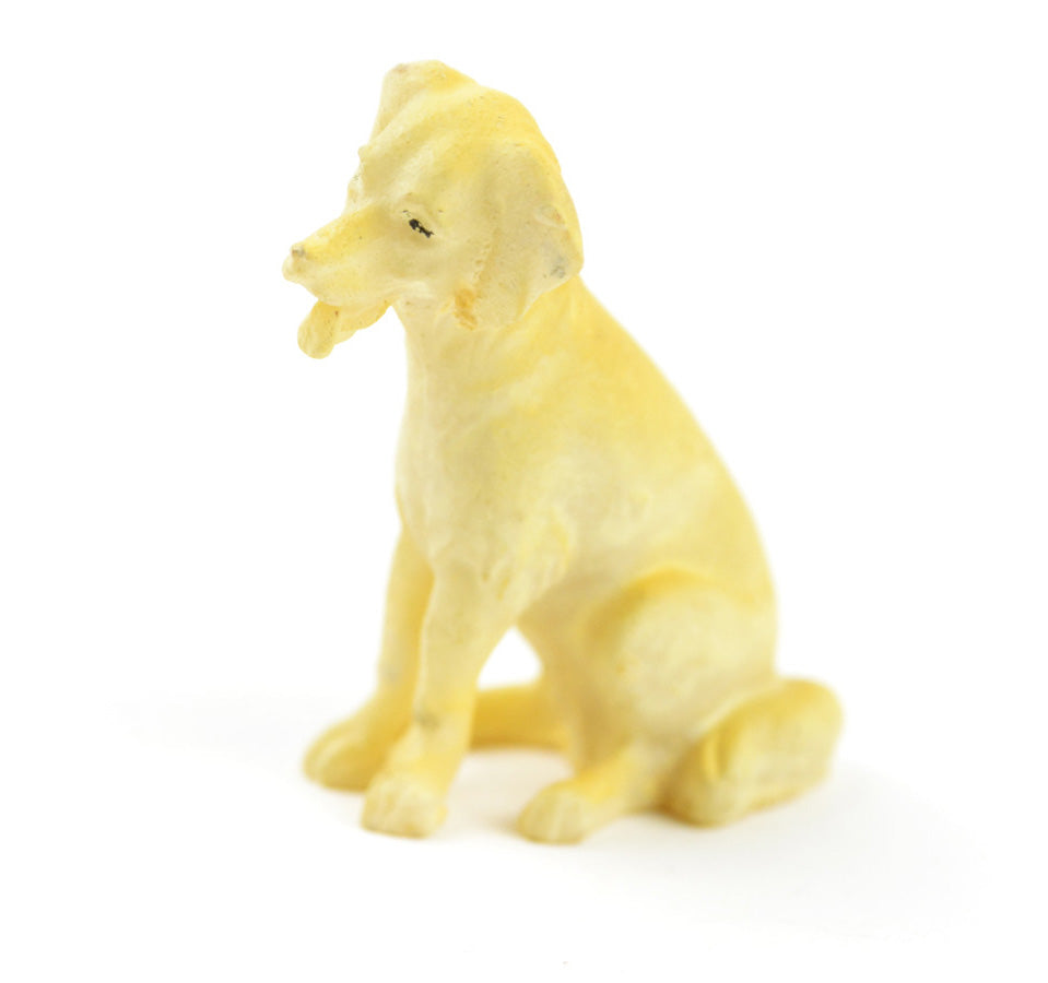 Hand Painted Resin - 1.5" Tall Yellow Lab Dog