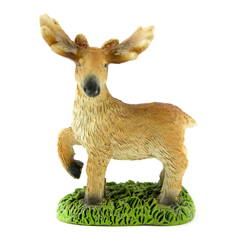 Hand Painted Resin - 3" Standing Moose