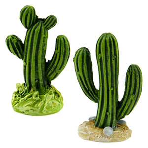 Hand Painted Resin - Set of Two, 1" Cactus