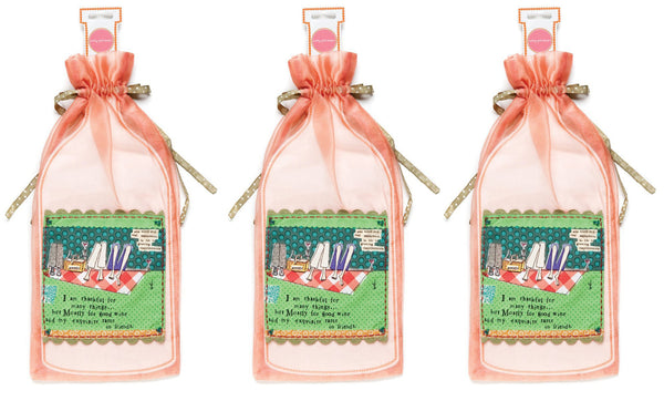 "Curly Girl" Brand Organza Wine Gift Bag