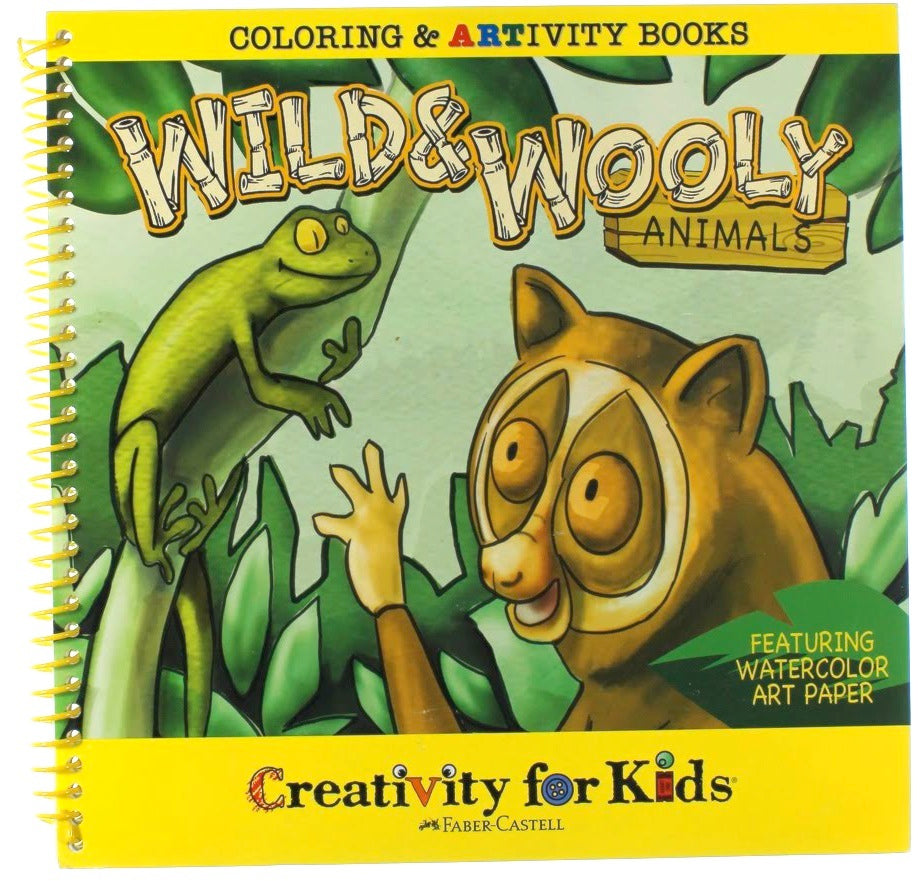 Creativity Art Book for Children - Wild & Wooly Animals